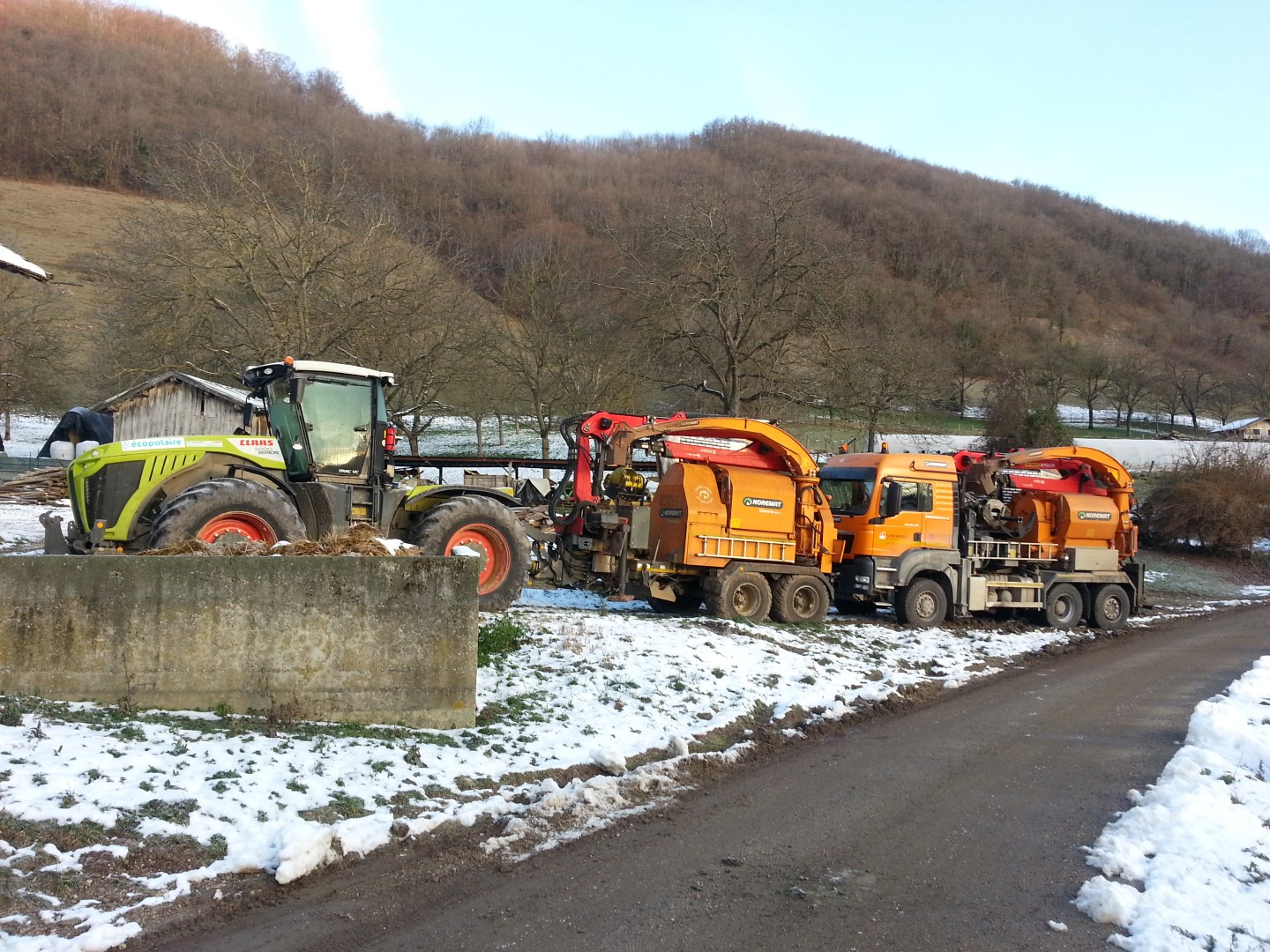 Déchiqueteuse sur camion Valormax Noremat Jenz 15